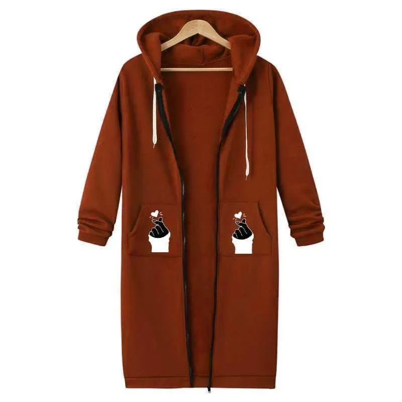 Cozy Chic Women’s Extra Long Hoodie – Stylish Comfort for Every Day