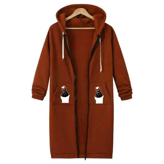 Cozy Chic Women’s Extra Long Hoodie – Stylish Comfort for Every Day