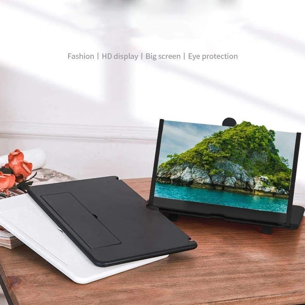 HD Mobile Screen Magnifier – Foldable Video Amplifying Screen (Black)