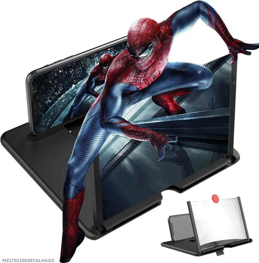 HD Mobile Screen Magnifier – Foldable Video Amplifying Screen (Black)