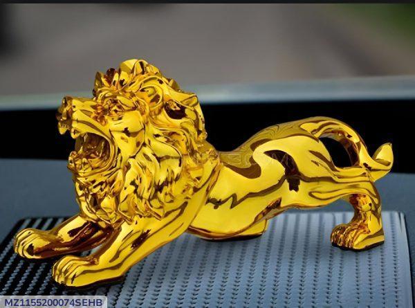 Royal Metal Lion – Symbol of Strength & Prestige for Car Dashboard & Office Decor