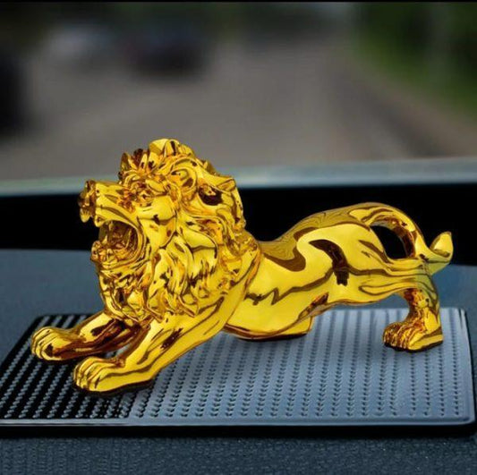 Royal Metal Lion – Symbol of Strength & Prestige for Car Dashboard & Office Decor